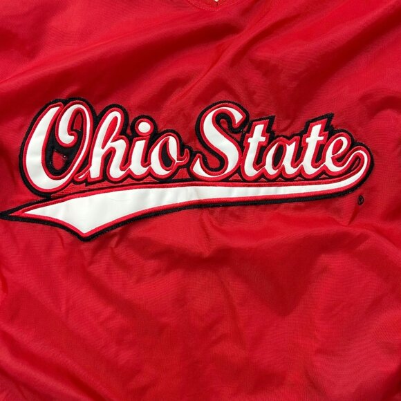 Vintage Steve Barrys Ohio State Jacket Mens 2XL XXL Buckeyes Lined Windbreaker - Picture 2 of 9